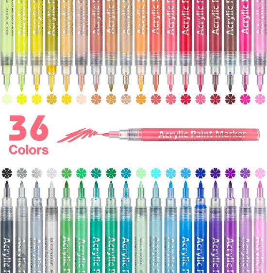NICETY 100 Couleurs Feutre Acrylique - Pointe Moyenne de 3 mm - Marqueurs de Peinture pour Roche NICETY 100 Couleurs Feutre Acrylique - Pointe Moyenne de 3 mm - Marqueurs de Peinture pour Roche