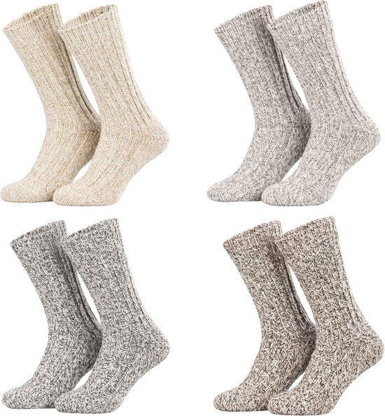 Good Deal Market 2 of 4 paar warme, dikke alpaca-sokken in
