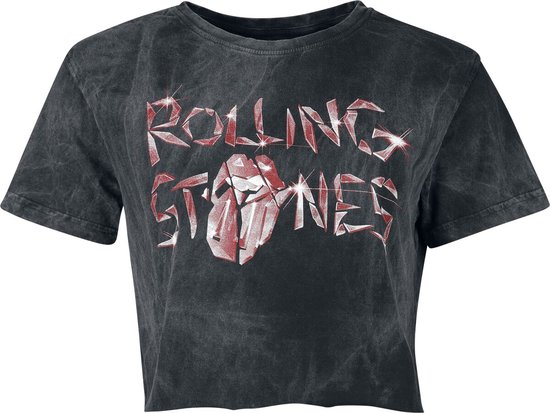T-shirt Rolling Stones, The Glass avec logo, taille M, Katoen, femme - Produits dérivés, groupes