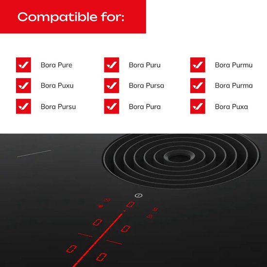 Hotte aspirante à filtre à charbon BORA PUAKF pour BORA Puru/ Pure/X Pure/ S Pure (Propex Parts)