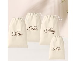 Keepsake set of 4 | my first clothes | my first shoes | my first cuddly toy | my first pacifier | Keeping memories | Keepsake