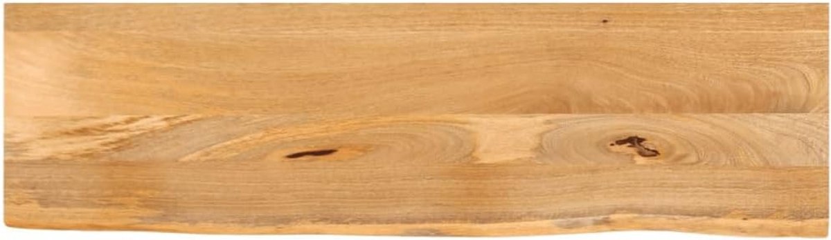 Massief Mangohouten Tafelblad met Natuurlijke Rand 120x30x2.5 cm