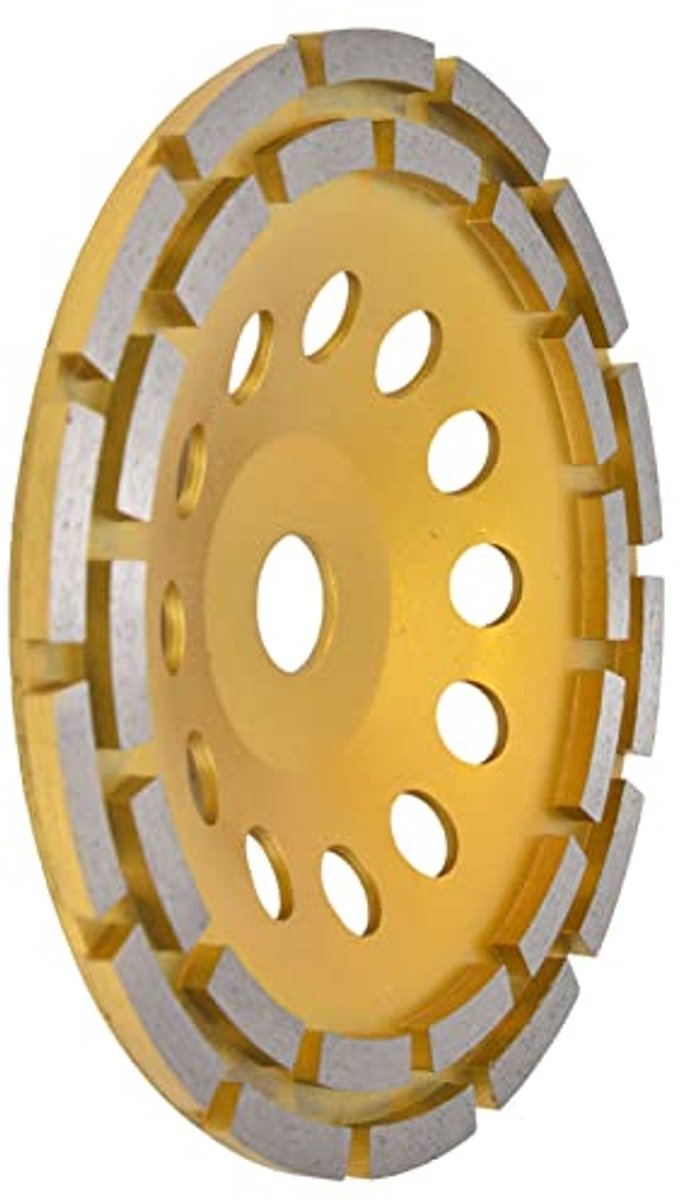 Betonslijpschijven, diamant-potslijpschijf, lange werking, tijdbesparend, warmtebehandeld voor marmer (180 mm)