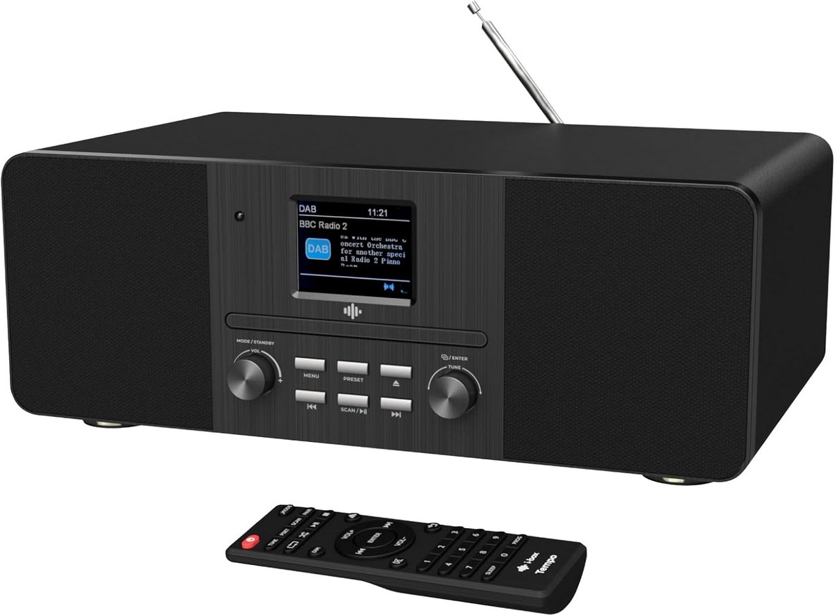CD Speler met DAB+ en Bluetooth Speakers voor Thuis - Stereo Hi-Fi Systeem
