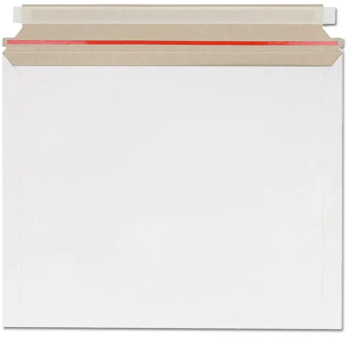 50x Envelop Karton - A4 - 350x285 mm - Liggend - Plakstrip - Scheurstrip - Verzendenvelop