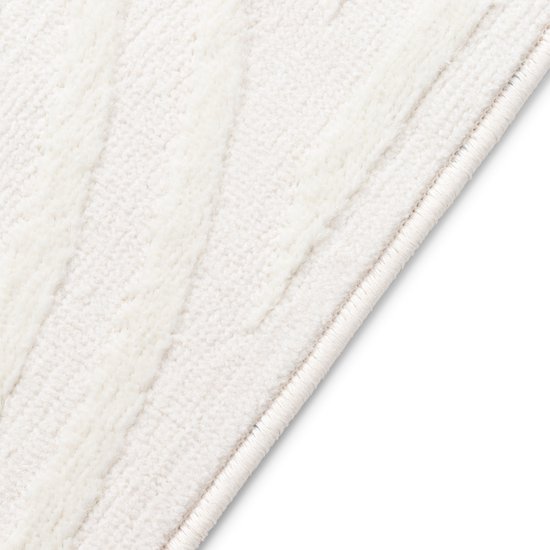 Tapiso Hygge Tapis Crème Géométrique Tapis de Salon Taille - 120x170