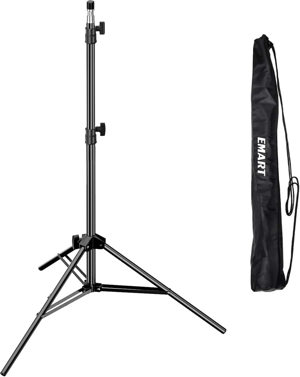 Professionele Verlichtingsstandaard met Ringlicht en Softbox voor Studiofotografie