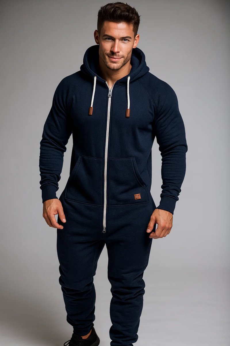 Zwarte Onesie - Huispak - Onesie mannen - Onesie Vrouwen - Maat XXl