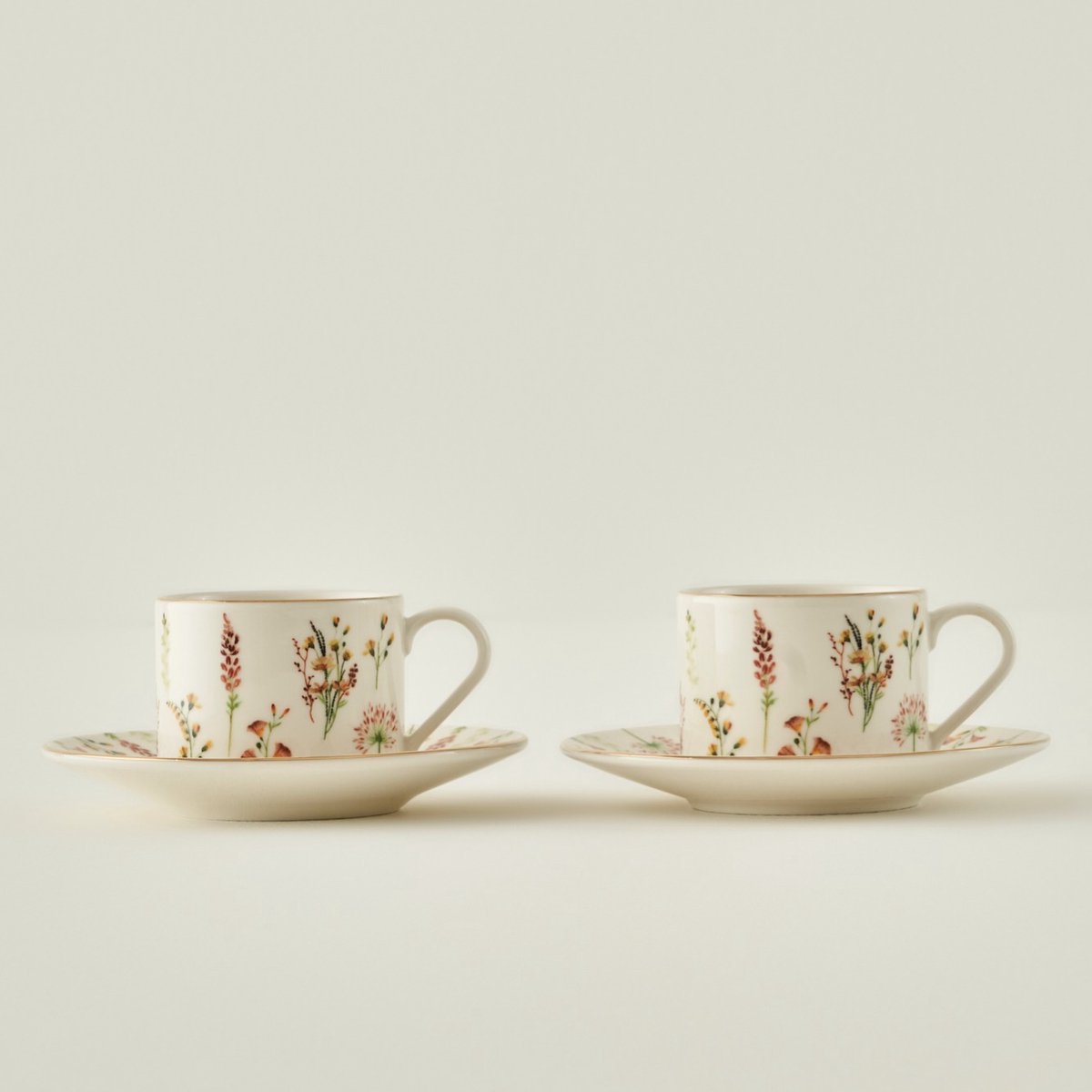 Flores Set van 2 Thee - Koffie - Cappuccino kopjes