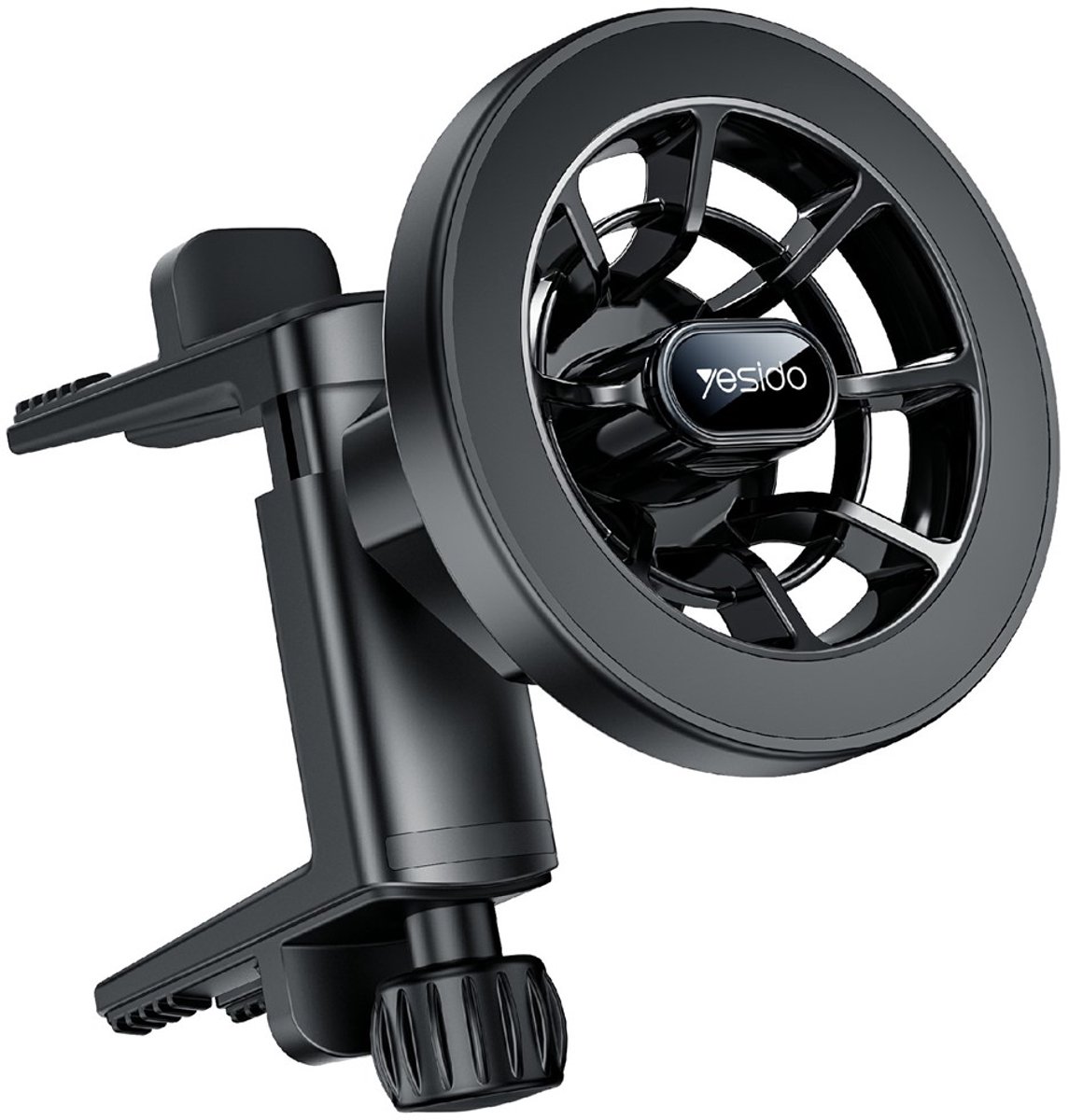 Magnetische Telefoonhouder voor Auto – Ronde Ventilatieroosters – MagSafe Compatibel – 360° Draaibaar – Supersterke Grip – Universeel