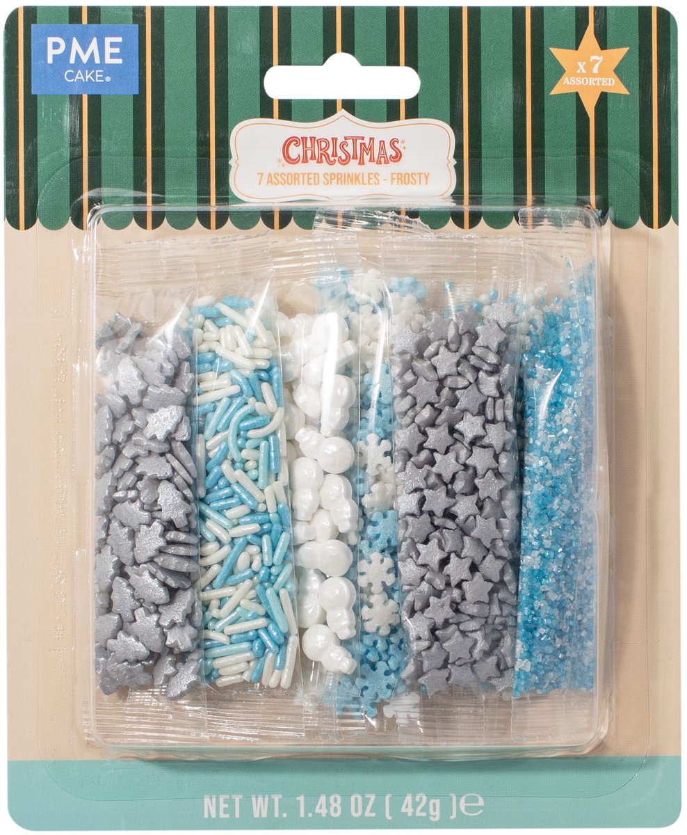 PME Christmas Sprinkles - Frosty pk/7
