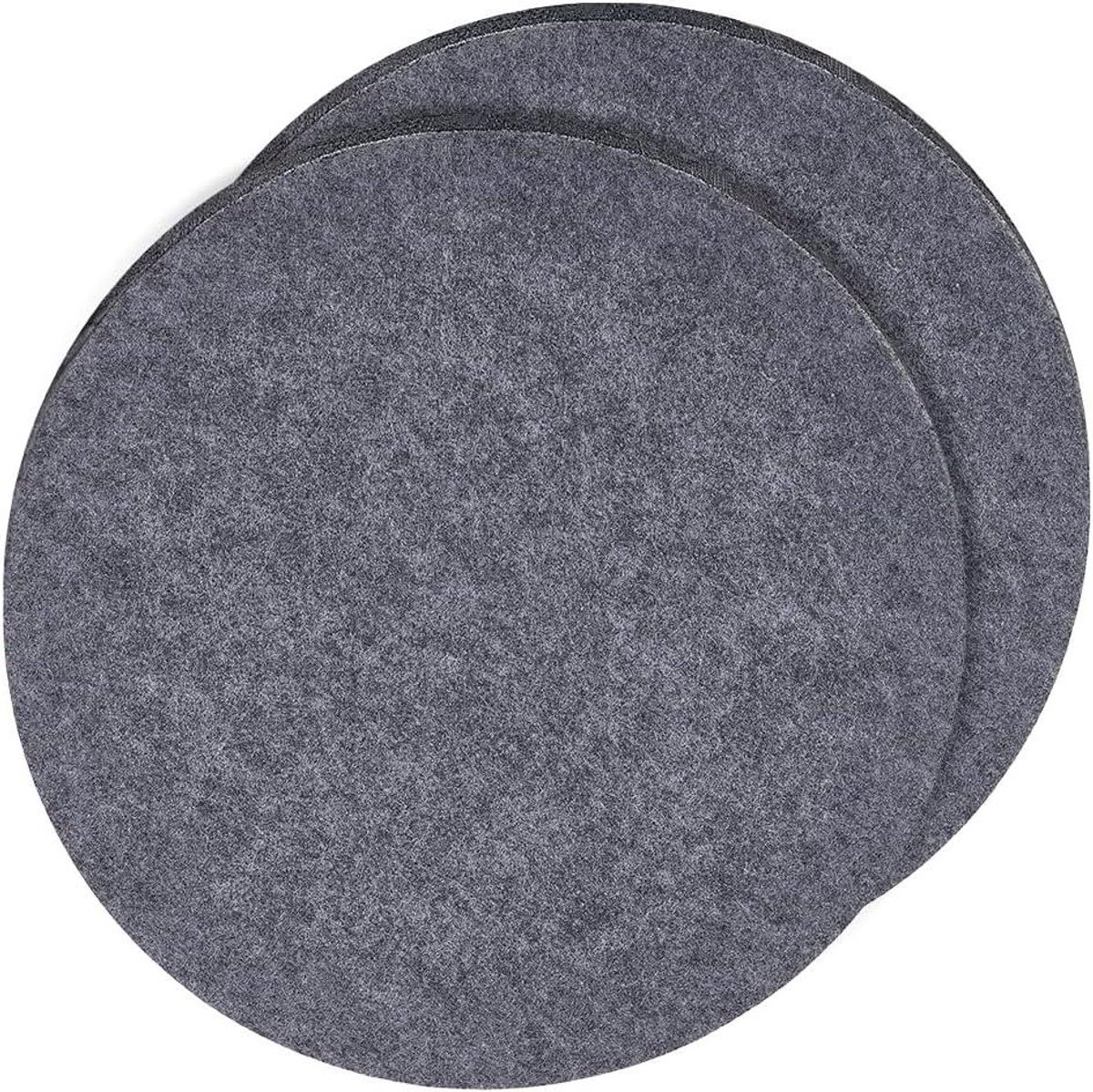 Provento - 30 cm diameter grijs antislip vilt zelfklevend 2 stuks 5 mm dik rond lampbasis meubel vilt handwerk李