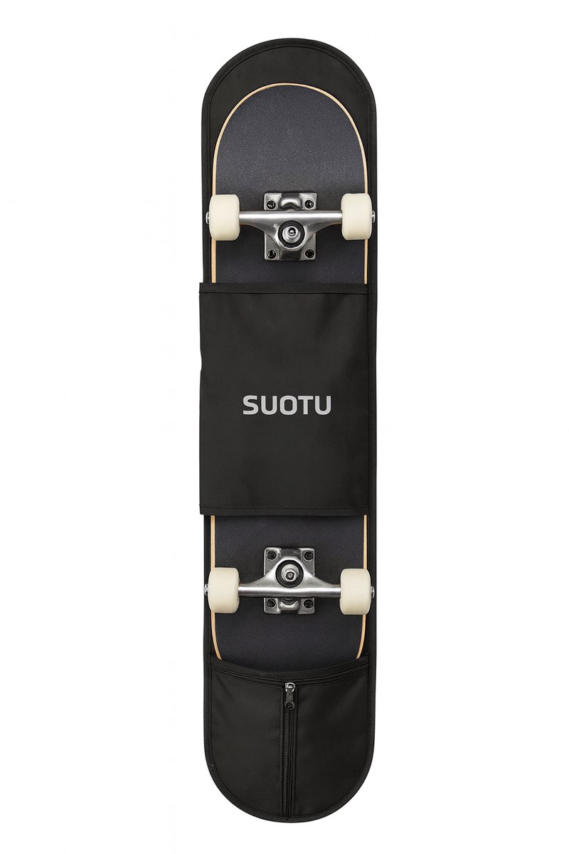 Suotu Draagtas voor Skateboard 80X20CM Volwassenen Skateboards Skateboardaccessoires Zwart
