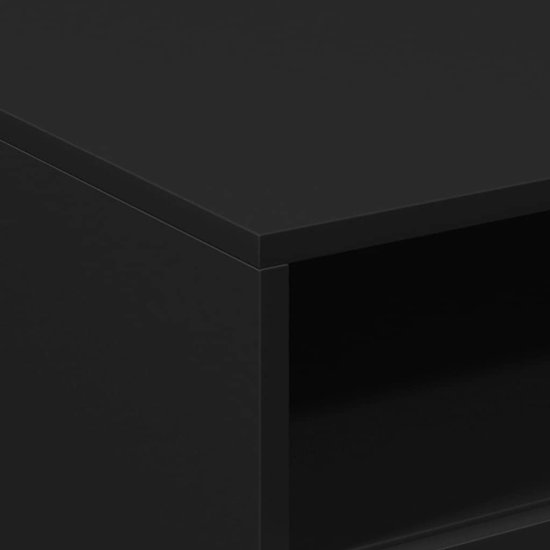 vidaXL Salontafel avec éclairage LED- Table basse moderne Zwart - Siècle des Lumières LED - Table basse - Table d'appoint - Table TV