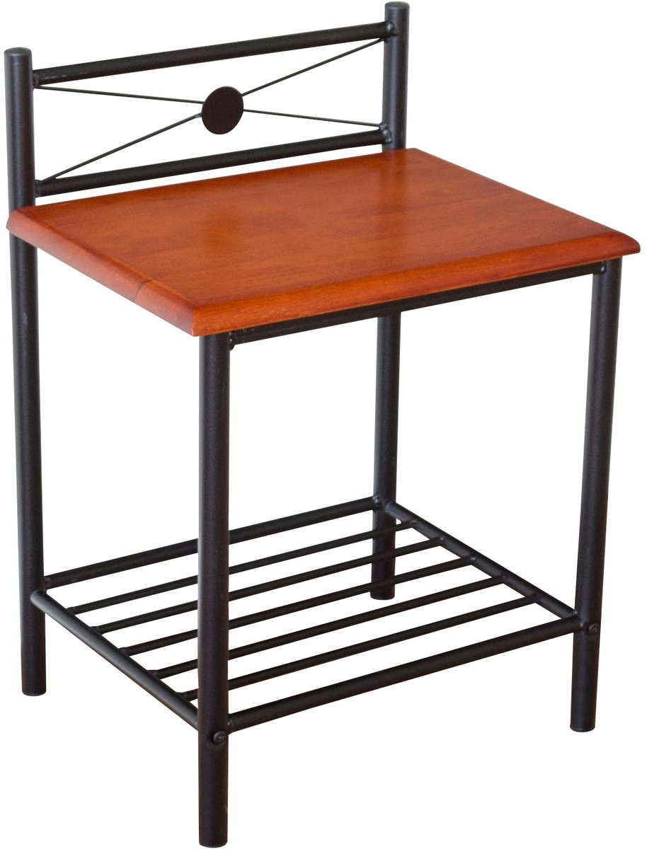 Homestyle4u Nachtkastje - Bijzettafel - Metalen - Kast