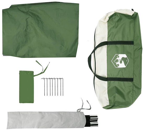 vidaXL - Auvent de camping - Imperméable - 430 x 380 x 210 cm - Vert