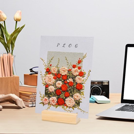 SUPERFINDINGS 3-Tier Acryl Wenskaart Display Stand Visitekaarthouder Tijdschriften Organizer Sticker Display Stand voor Literatuur Organizer Rack