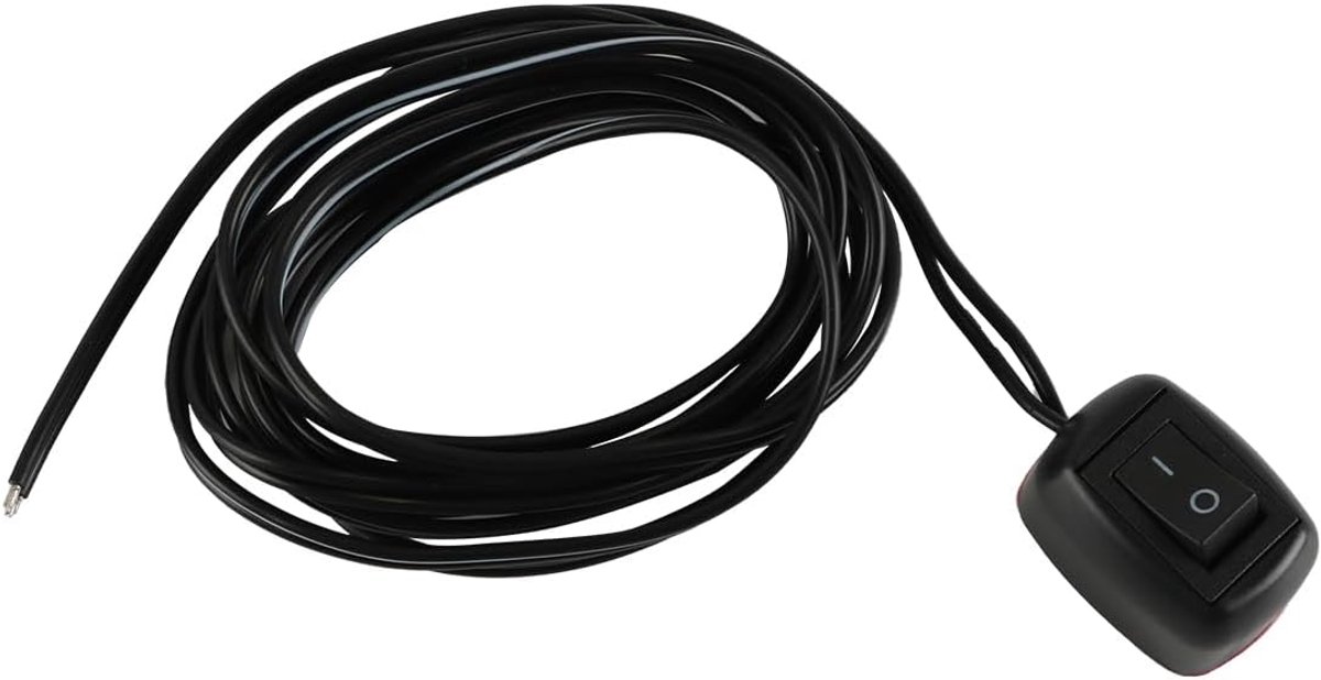 DIY Schakelaar voor Auto - Rocker Switch 12V ON/OFF - Dubbelzijdige Lijm Installatie - Universele Montage - 2M Kabel
