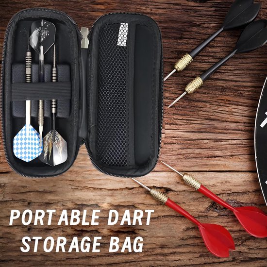 Darts Accessoires - Kan Alle Soorten Dartpijlen Beschermen - Zwarte Darttas - Klein en Draagbaar - Beveiligt Dartpijlen Zonder Rommel - Met Een Klein Compartment Voor Andere Accessoires - Klassiek — afbeelding 3