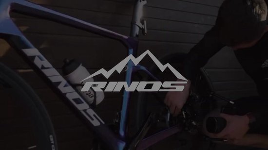 Rinos Sandman 1.0 - Carbon Gravel Fietes - Gravel Bike - met Shimano SORA 18 versnellingen en schijfremmen - lichte fiets voor dames en heren - 700 x 40C - Kameleon Blauw-Paars M- 54