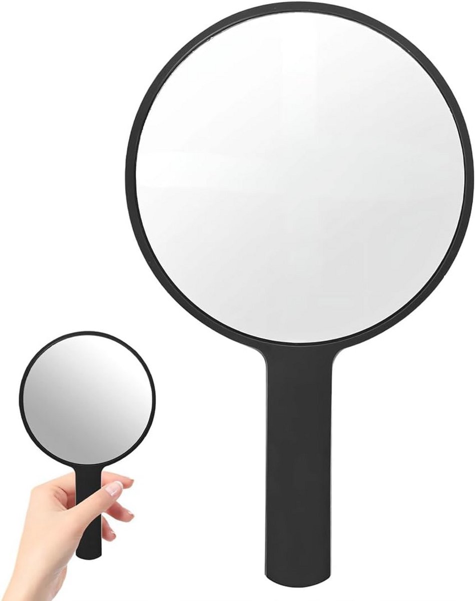 Ronde handspiegel voor make-up en verzorging, ideaal voor thuis en op reis