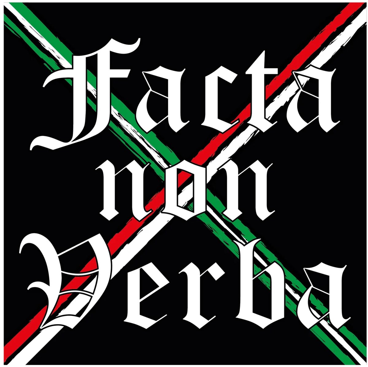 FR.KZK VLAG FACTA NON VERBA KRUIS