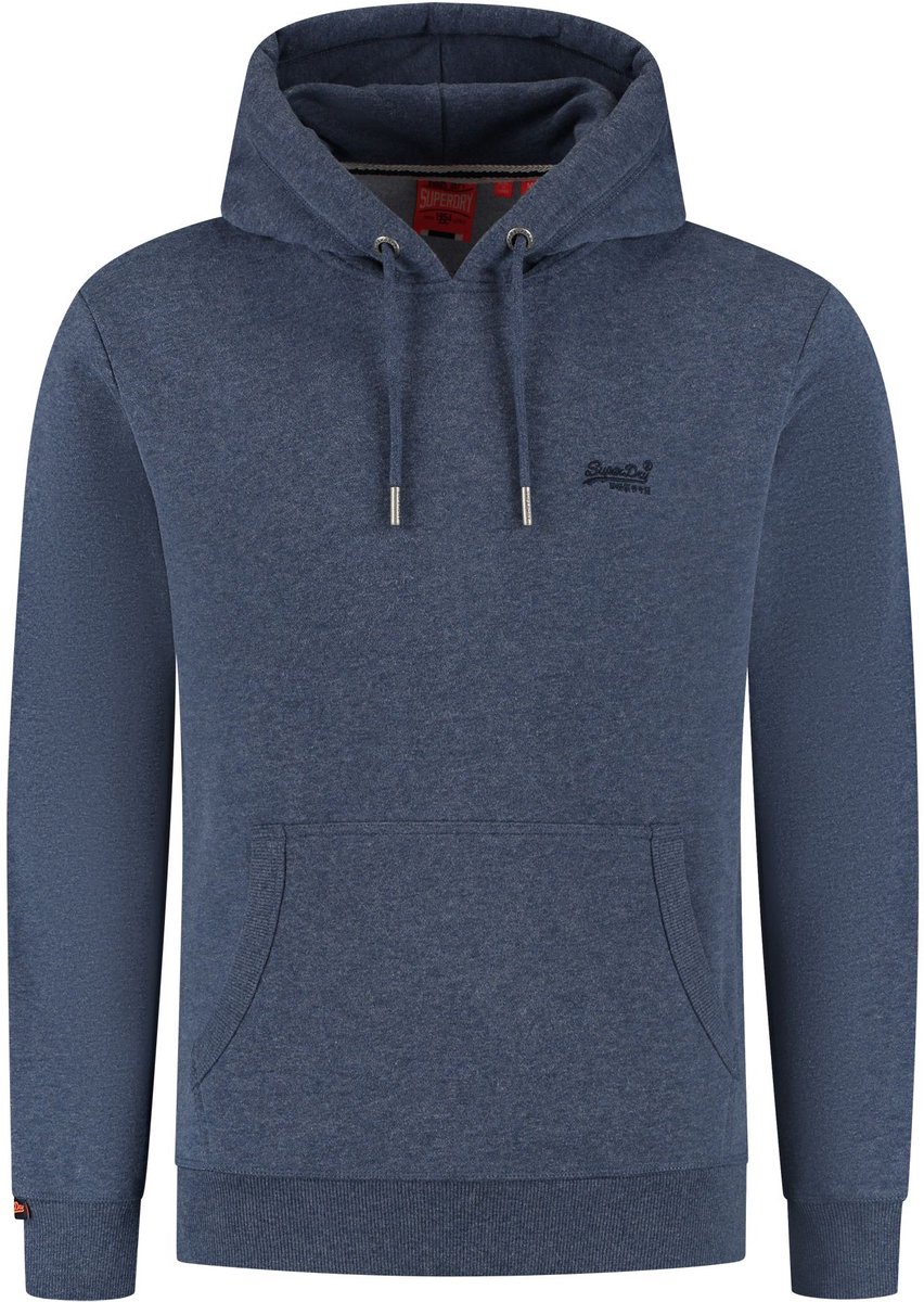 Superdry Essential Logo Hoodie Heren Blauw