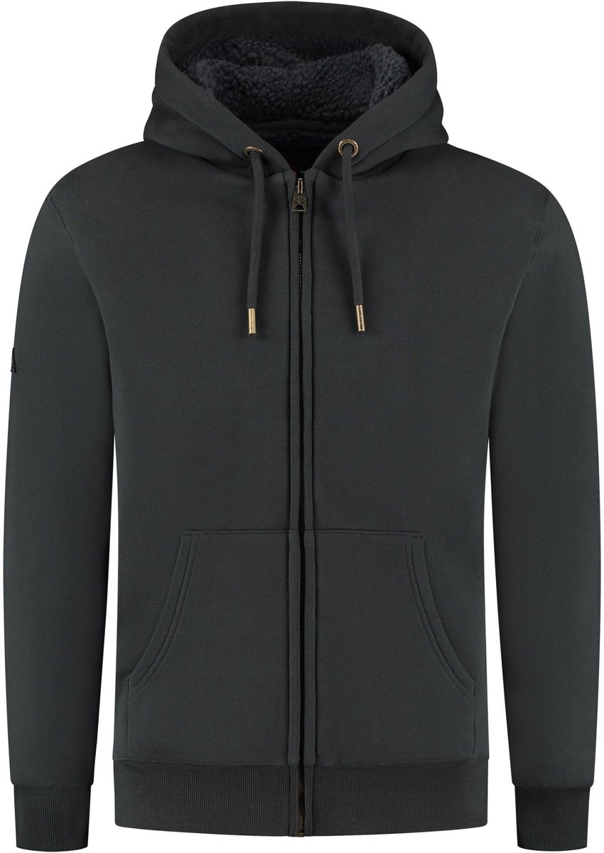 Superdry Borg Lined Zip Vest Heren Grijs