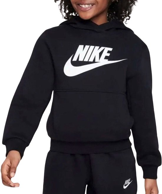 Sweat à capuche en polaire Nike Sportswear Club en noir.