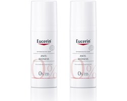Eucerin AntiREDNESS Kalmerende Dagcreme voor Vrouwen - Corrigerende Crème - Rosacea Crème - Roodheid Gezichtscreme - 50 ml - Voordeelverpakking - Bundel van 2