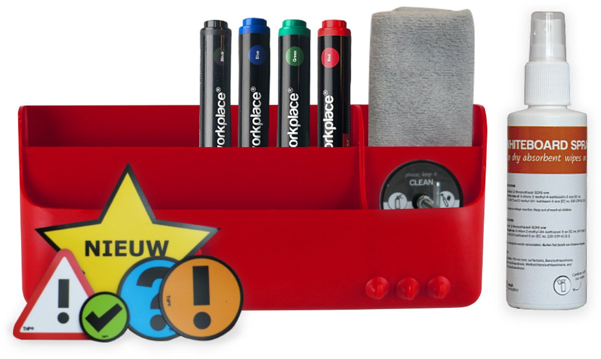 Whiteboard kit (starter) - Rood