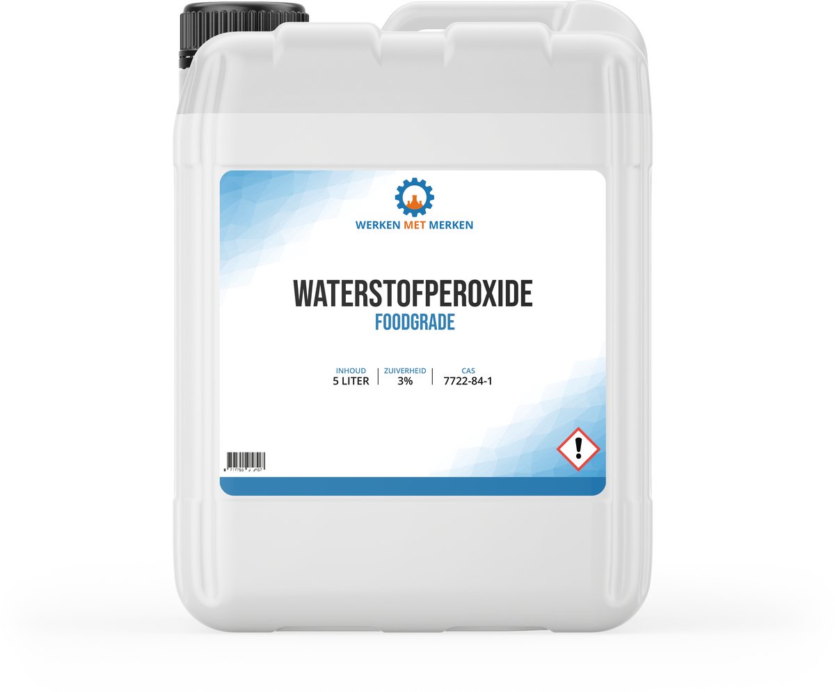 Waterstofperoxide Foodgrade 3% – 5 Liter - Hydrogen Peroxide - Zuurstofwater