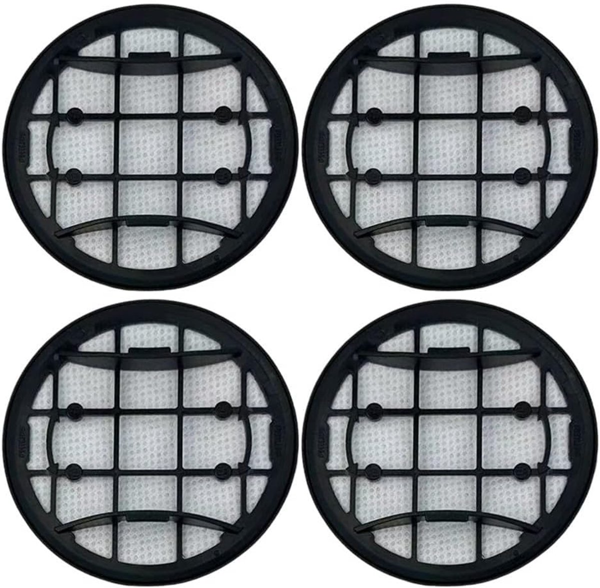 OIMG 4 stuks HEPA-filter vervangingsfilters geschikt voor VC7000/8000 Serie XC7053 XC7055 XC7057 XC8055 XC8057 XV1681/01 draadloze stofzuigers, schuim - en inlaatfilters - wasbaar en herbruikbaar