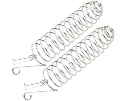 MK Stoer - Vogelvoer Mand - Rvs - Papegaai - Fruit Groenten - 2Pcs Vogelvoer Mand Rvs Vogelvoeder Papegaai Fruit Groenten Gierst Tarwe Oor Houder voor Budgie Parkiet Valkparkiet Conure Afrikaanse Grijs, Grijs, Duurzaam.