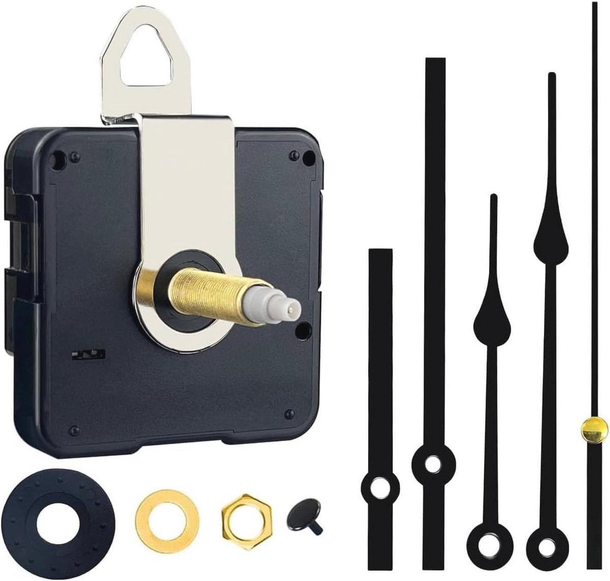 Stille Klokbeweging voor DIY Klokken - Vervangingsonderdelen en Metalen Wijzers