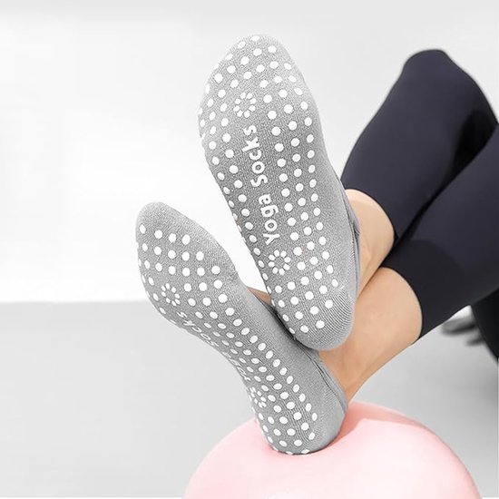 Yogasokken (2 paar) - Antislipsokken - Dames antislip yogasokken - Maten 35-41 - Dames Pilatessokken, antislip - Fitness antislip - Geschikt voor Pilates, Dans, Fitness van Merkloos — afbeelding 5