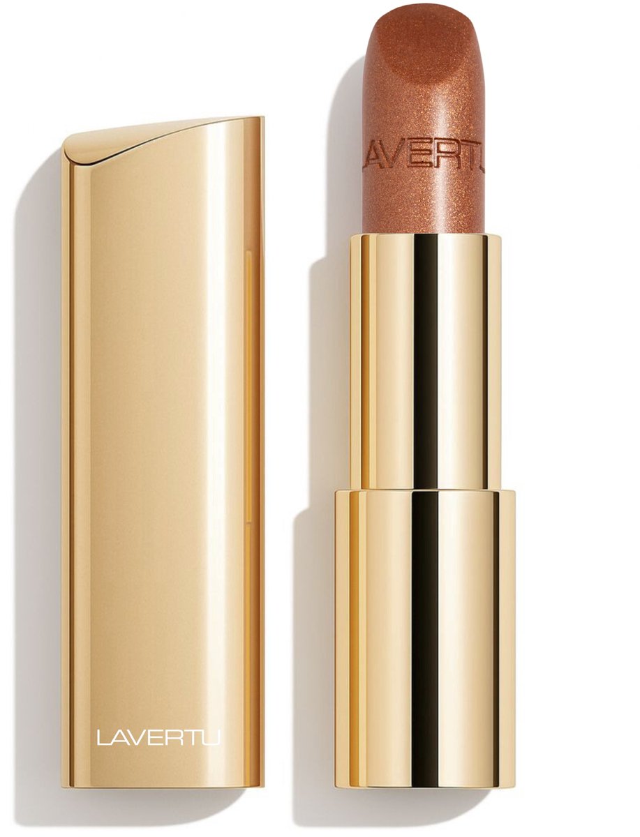 LAVERTU - Lipstick Unique – Langhoudende Lipstick met Intense Kleur – 14 Copper | Hydraterend & Verzorgend met Ricinusolie