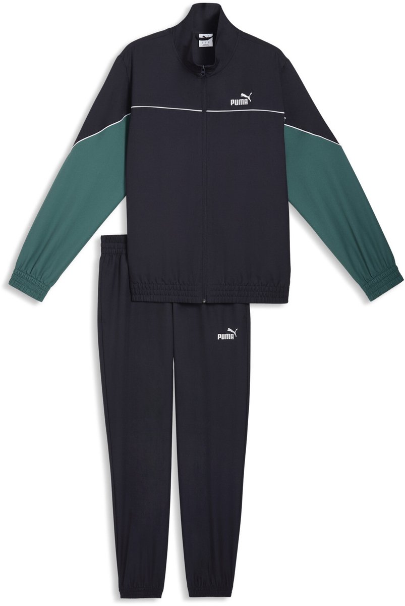 PUMA Woven Colorblock Suit Unisex Trainingspak New Blauw