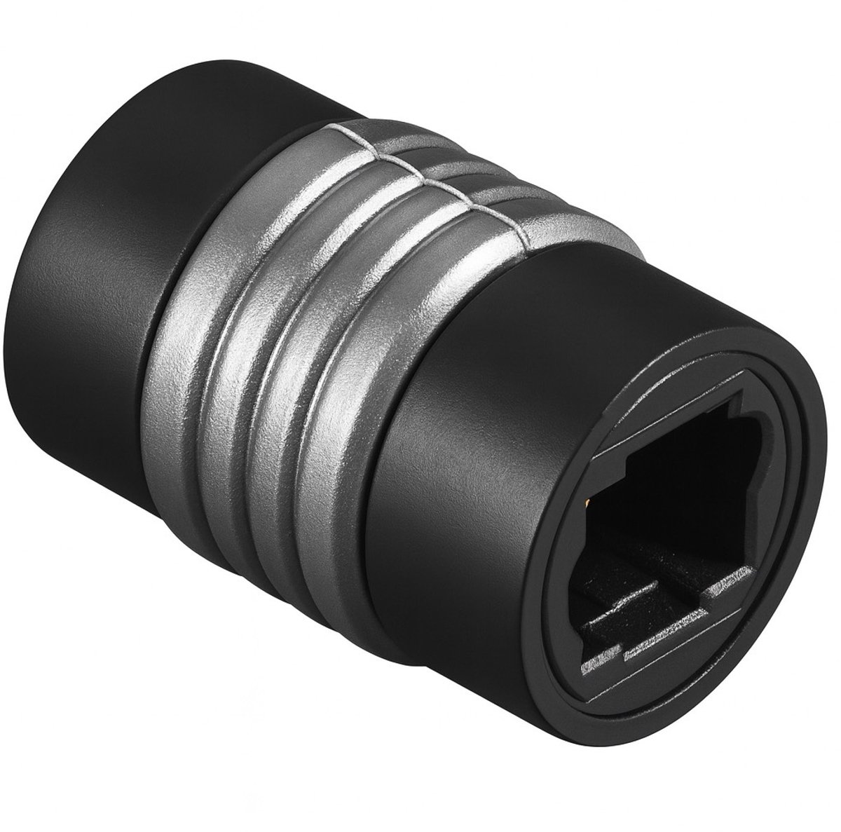 Optische verloopstekker - Toslink female - Verguld - Zwart - Allteq