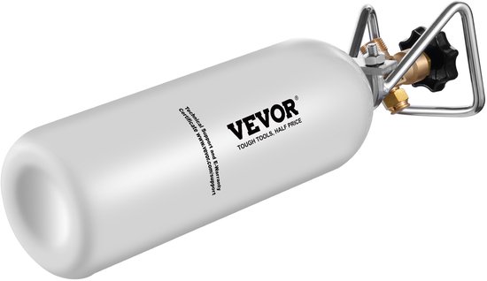 VEVOR CO2-Tank CO2-Fles 2kg Legering Cilinder met DIN477-Ventiel（Lege Fles） — afbeelding 2