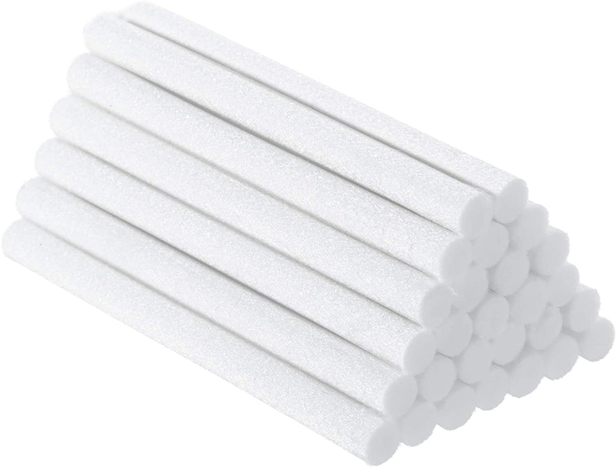Ynkkvre - Luchtbevochtiger Filter Sticks -Set van 40 vervangende katoenen staaffilters voo