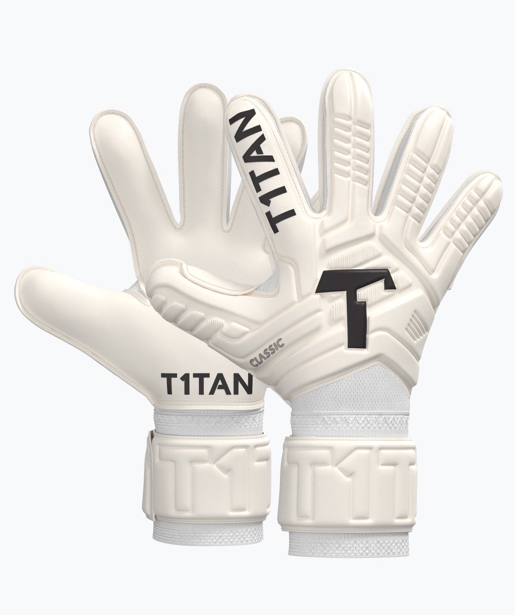 T1TAN Classic 1.0 White-Out Keepershandschoenen volwassenen & jongeren - Maat 12
