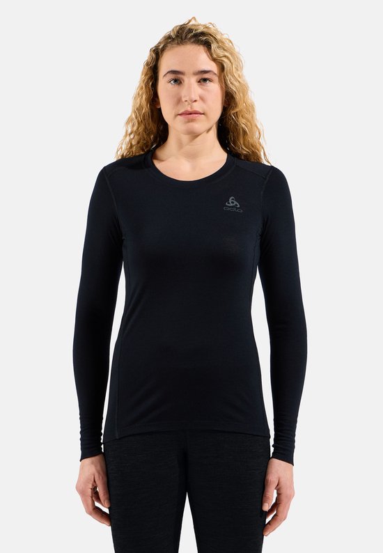 Odlo Merino 200 Crew Neck LS Thermoshirt Dames Black M