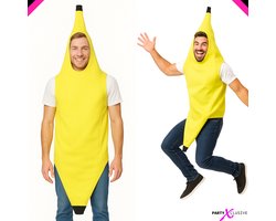 PartyXclusive Bananenpak Fruit Kostuum Foute Party Carnavalskleding Heren Bananen Pak Bananen Kostuum Verkleedkleren VolwassenencCarnavalskleding Dames Vrijgezellenfeest Man Groom to Be Caraval Hawaiian Tropic - One Size fits most: t/m maat XL