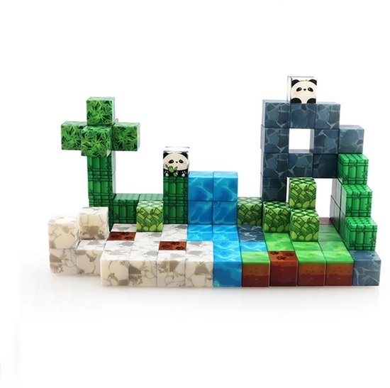 Magnetische bouwstenen Panda 100 stuks