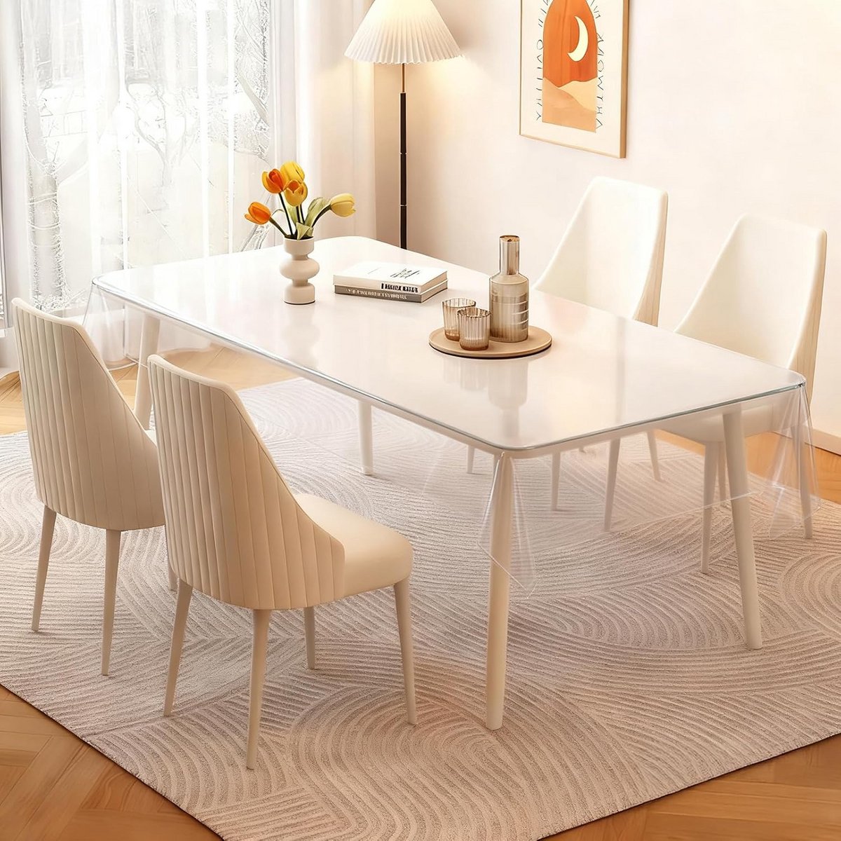 Transparant Tafelkleed PVC 100x140 cm - Afwasbare Tafelbescherming en Folie