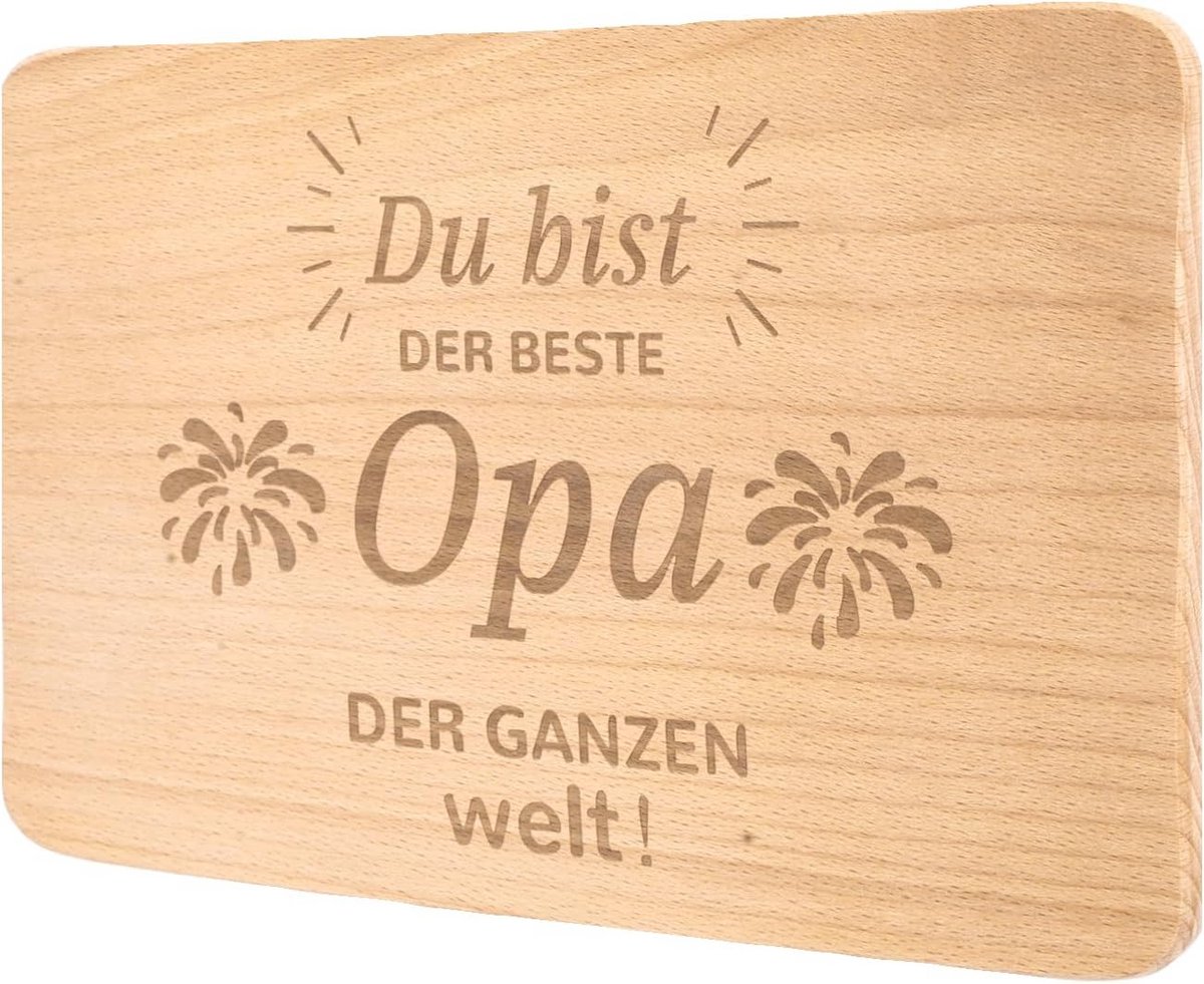 Gepersonaliseerd Houten Ontbijtplank voor Vaderdag of Verjaardag
