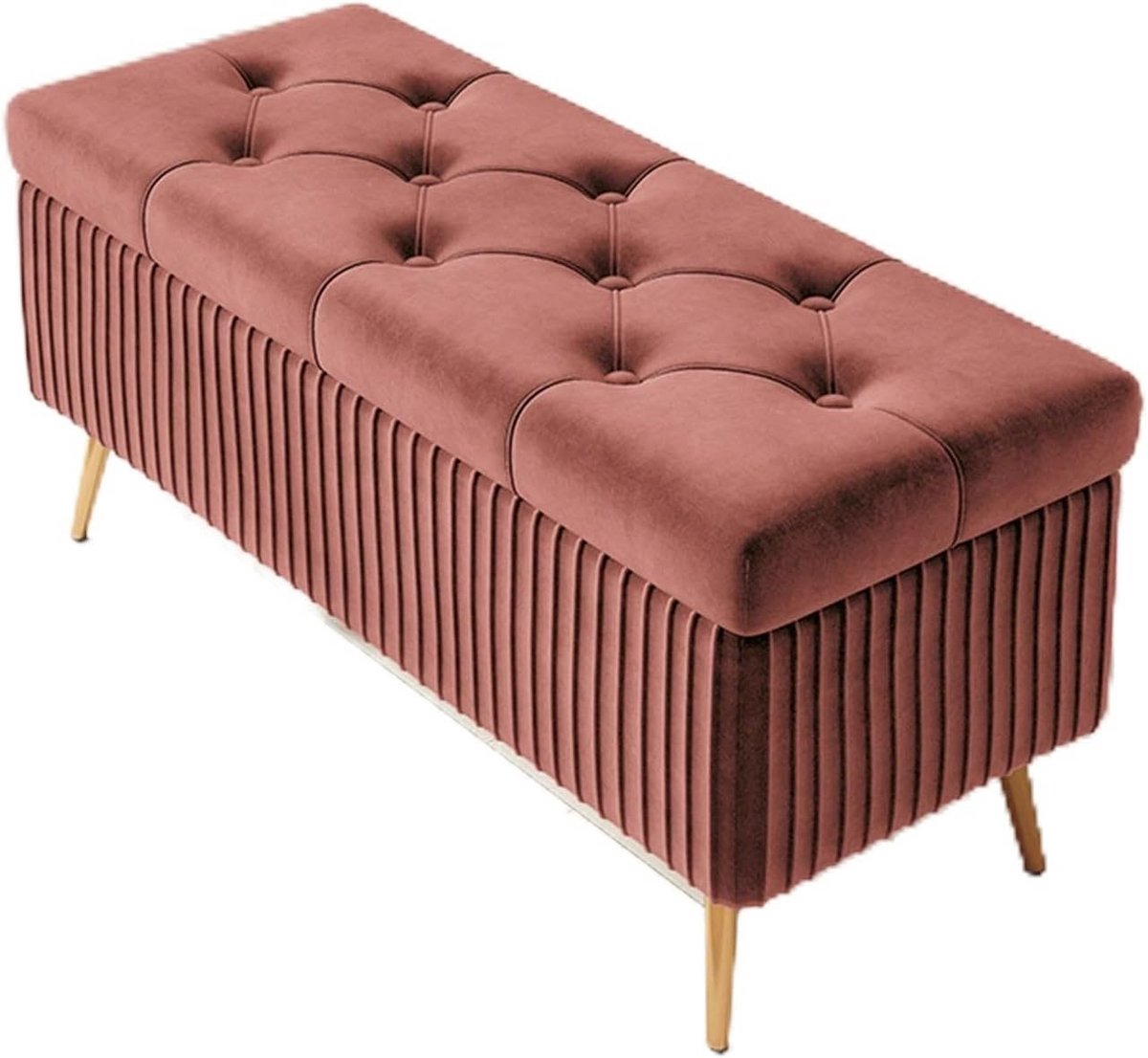 Opbergbank met Voetenbank en Zachte Bekleding - Ideaal voor Woonkamer of Hal