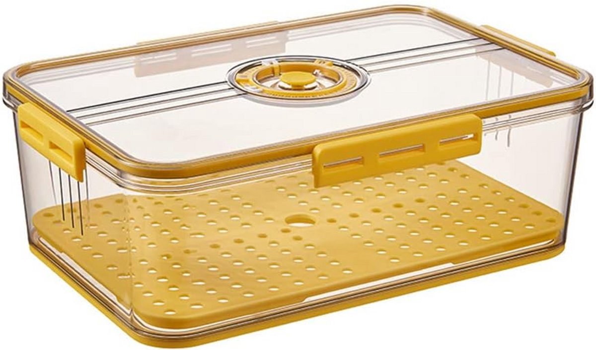 Stapelbare Koelkastlade Organizer met Timer en Ventilatie voor Keuken en Kasten