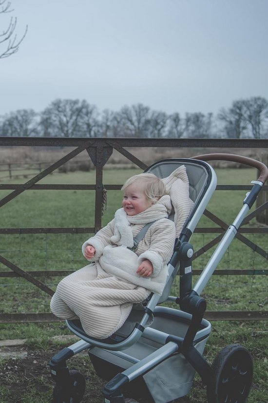 Warm Voetenzak voor Buggy Teddy Stof - Universele Maat — afbeelding 4